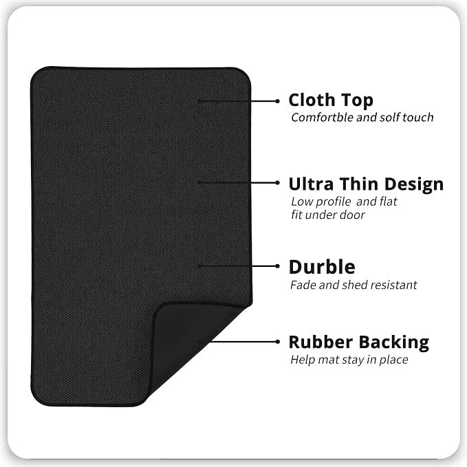 Bathroom Rugs Set 2 Pieces, Thin Bathroom Mats, Toilet Rugs, Quick Dry - Image 3