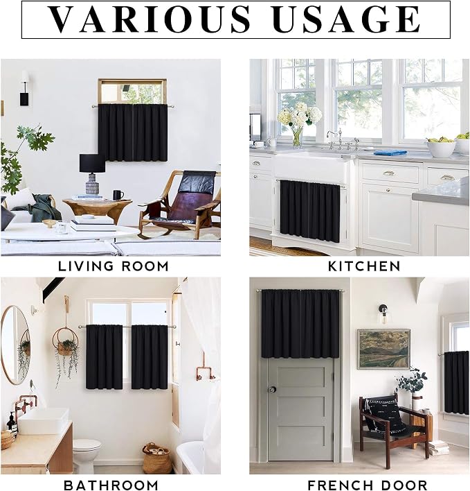 RYB HOME RV Camper Door Window Curtains -Blackout Privacy Curtains & Drapes - Image 8