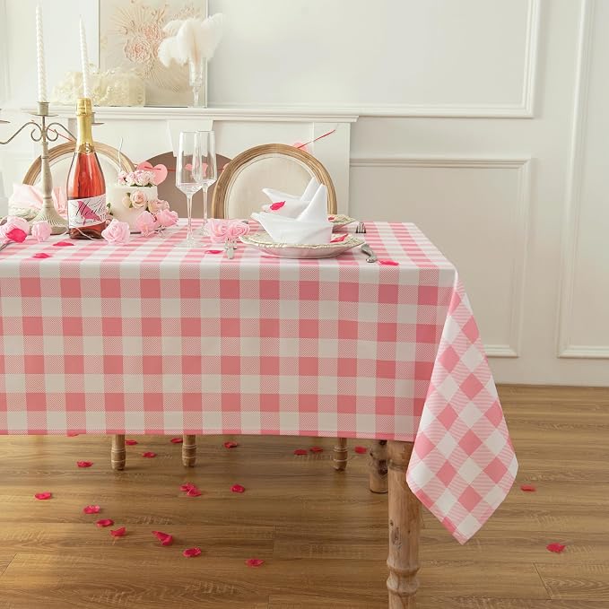 Classic Gingham Tablecloth Fabric - Image 7