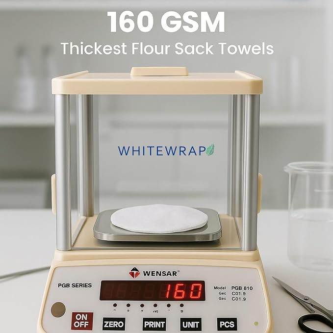 7-Pack Flat Flour Sack Towels – 100% Cotton Kitchen Dish & Tea Towels - Image 7