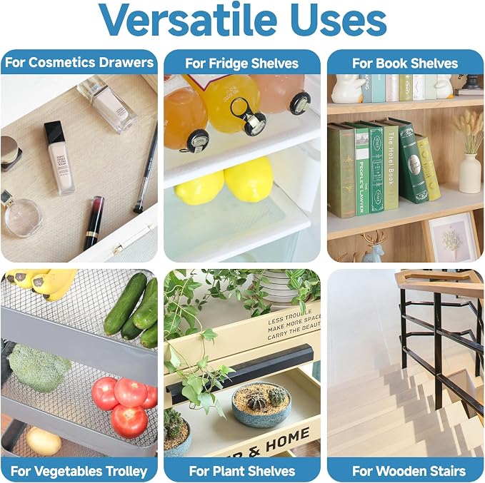 Shelf Liners 10 in x 20 ft Self-Adhesive EVA Drawer Mats, Cupboard Protector - Image 7
