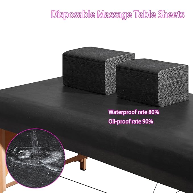Disposable Bed Sheets 50 Pcs 31" x 71" Massage Table Sheets Non Woven Fabric - Image 3