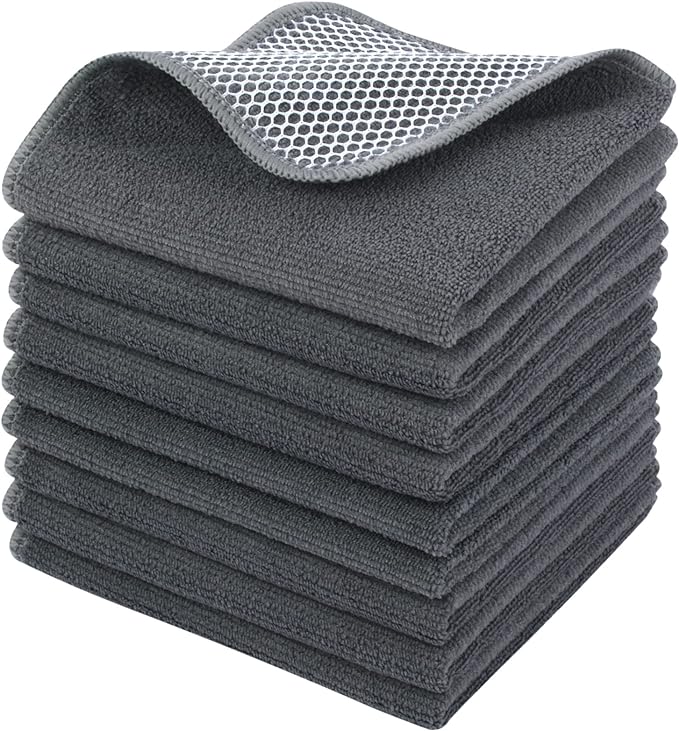 KinHwa Kitchen Washcloths for Dishes Absorbent Microfiber Dish Cloths Quick Dry by KinHwa
