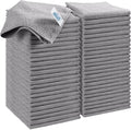 HOMEXCEL Grey Microfiber Cleaning Cloth, 50 Pack Cleaning Towels by HOMEXCEL