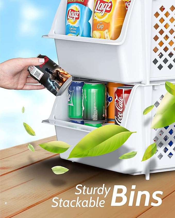 Skywin Plastic Stackable Storage Bins - Image 5