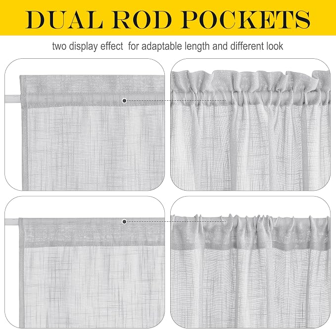 NICETOWN Door Curtain 40 inches Long - Image 3