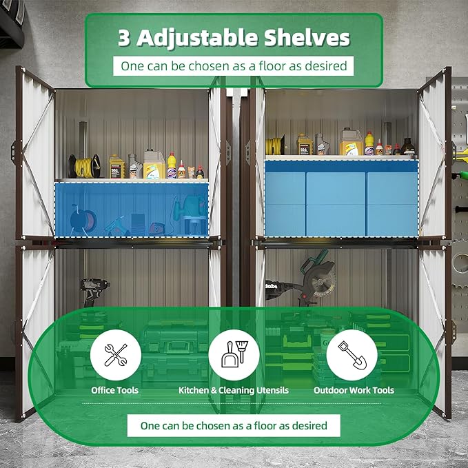 AECOJOY Outdoor Storage Cabinet Waterproof - Image 4