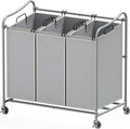 Simple Houseware Heavy-Duty 3-Bag Laundry Sorter Cart by SimpleHouseware