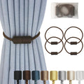 Magnetic Curtain Tiebacks 4 Pack Coffee Curtain Rope Tieback Curtain Holders by CURTAINTIEBACKS