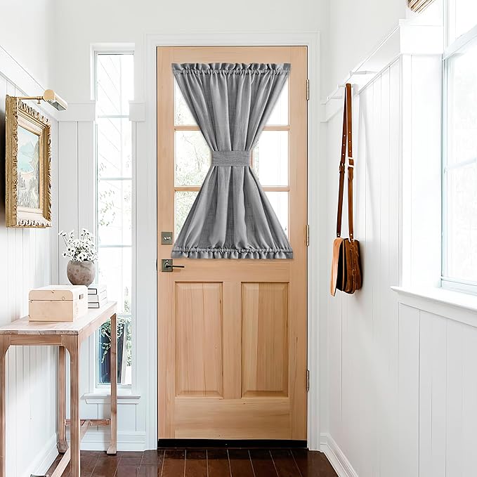 NICETOWN Sheer Door Curtains, Side Small Window Treatment, Farmhouse French by NICETOWN