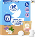 Fab Tab Laundry Detergent Tablets, Plant-Based Formula, Removes Tough Stains by FabTab