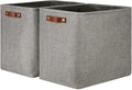 DULLEMELO Grey Storage Baskets 2 Pack Extra Large Fabric Shelf Baskets by DULLEMELO