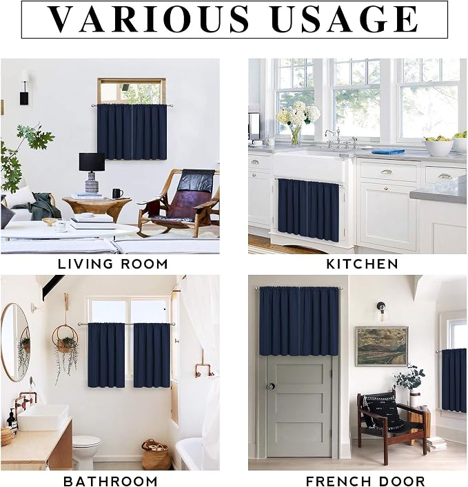 RYB HOME 45 inch Length Curtains - Image 7