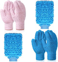 6 Pcs Microfiber Dusting Mitt Gloves Microfiber Washable Dusting Gloves Car by Potchen