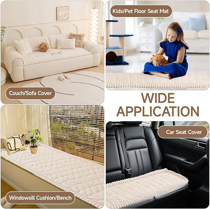OTOB All Season Couch Cover for Dogs Washable, Non Slip Fuzzy Plush Pet Couch - Image 7