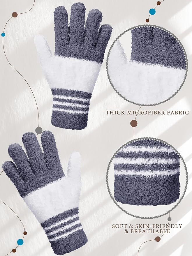 Patelai 3 Pairs Microfiber Plant Dusting Gloves Leaf Cleaning Gloves - Image 5