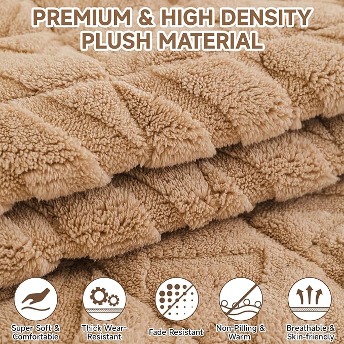 OTOB All Season Couch Cover for Dogs Washable, Non Slip Fuzzy Plush Pet Couch - Image 3