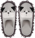 Cartoon Dog Mop Slippers Microfiber Clean Dusting Slippers Detachable Mopping by frjjthchy