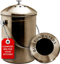 EPICA Countertop Compost Bin Kitchen | 1.3 Gallon | Odorless Composting Bin by Epica