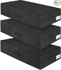 Under Bed Storage Container, 3 Pack Underbed Storage Bags by Punemi