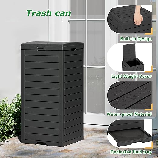 NUNU LAB 31 Gal Outdoor Trash Can - Image 5