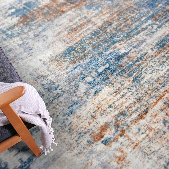 IOHOUZE Round Area Rug 5 Ft Circle Entryway Rugs Round Washable Door Mat Indoor - Image 7