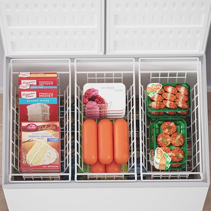 SANNO Chest Freezer Baskets, Deep Freezer Organizer Bins Sturdy Metal Wire - Image 4