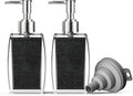 Black Soap Dispenser with Refillable Plastic Pump by Unknown