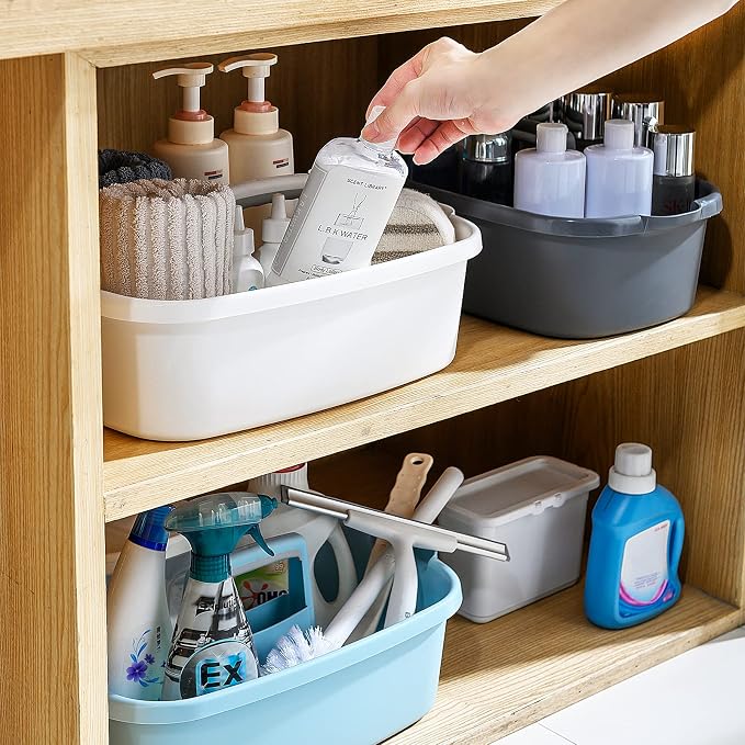 Cleaning Caddy Organizer with Handle, Storage Basket/Totes Portable - Image 5