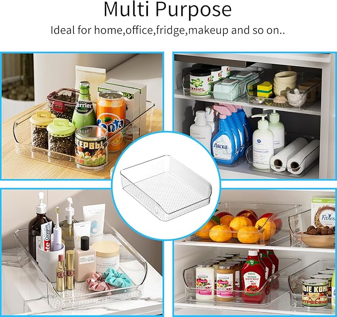 Ettori 2 Pack Water Bottle Organizer Refrigerator Organizer Bins and Clear - Image 9