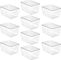 Vtopmart 10 Pack Clear Stackable Storage Bins by Vtopmart