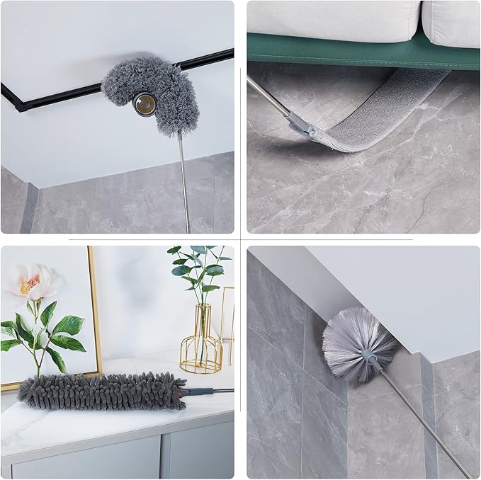 BOOMJOY Microfiber Feather Duster 7PCS, Bendable Dusters - Image 2