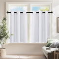 PONY DANCE Pure White Room Darkening Curtains by PONYDANCE