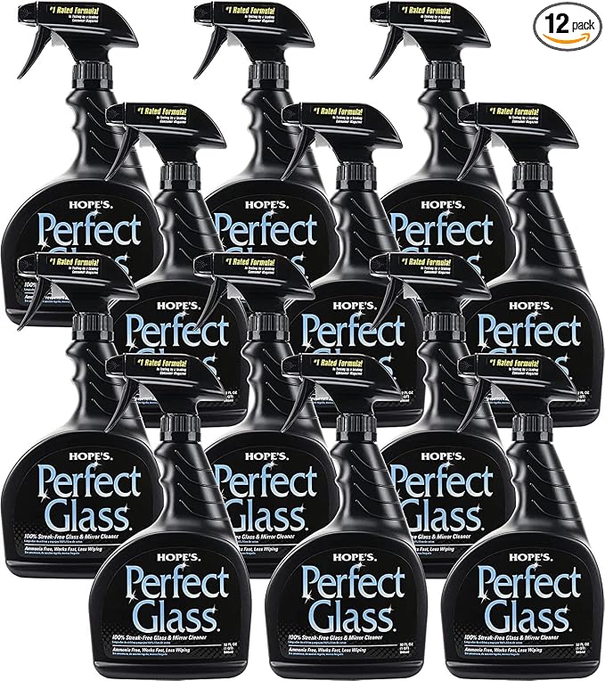 HOPE'S Perfect Glass Cleaner Spray, Streak-Free, Ammonia-Free Window, Tinted by Hopes