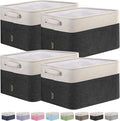 BALEINE Fabric Storage Bins for Shelves, Linen Storage Baskets for Organizing by BALEINE