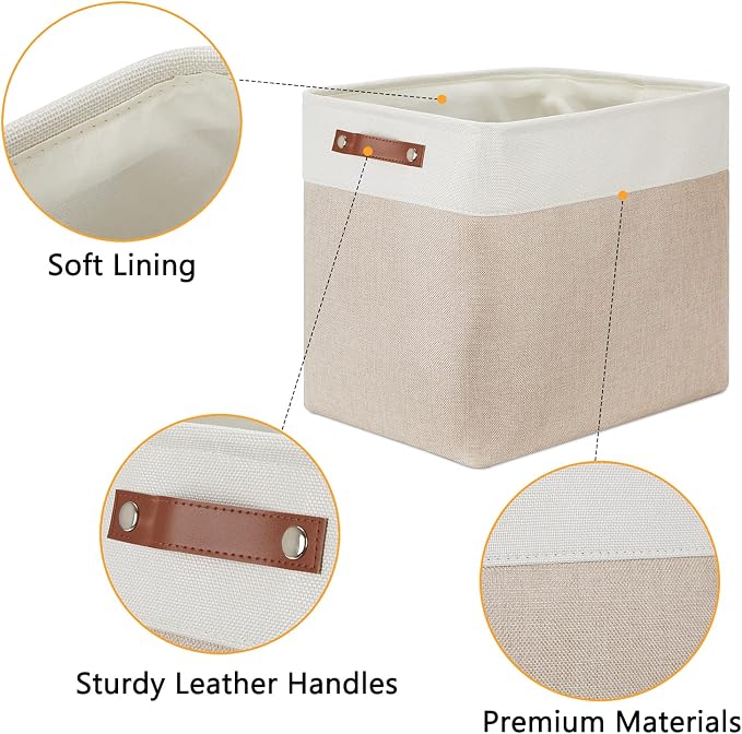 DULLEMELO Extra Large Storage Baskets, Fabric Storage Bins - Image 5