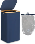 efluky Laundry Basket with Lid and Removable Bag, 100L Tall Laundry Hamper with by efluky