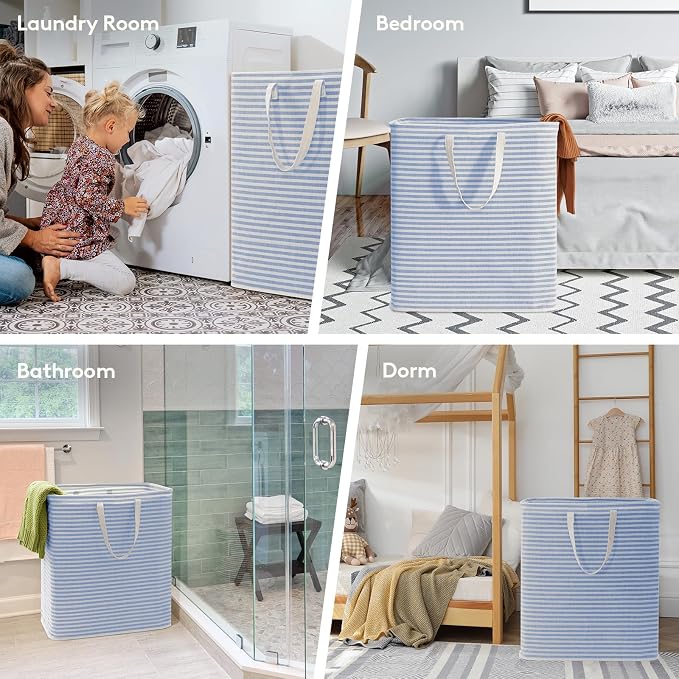 Lifewit 2 Pack Laundry Hamper Large Collapsible Laundry Baskets, Freestanding - Image 6