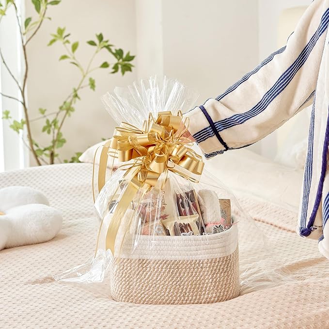 Small Cotton Rope Basket – Storage Bin - Image 4