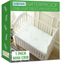GOONIK Waterproof Mini Crib Mattress Protector, Bamboo Viscose Breathable Mini by GOONIK