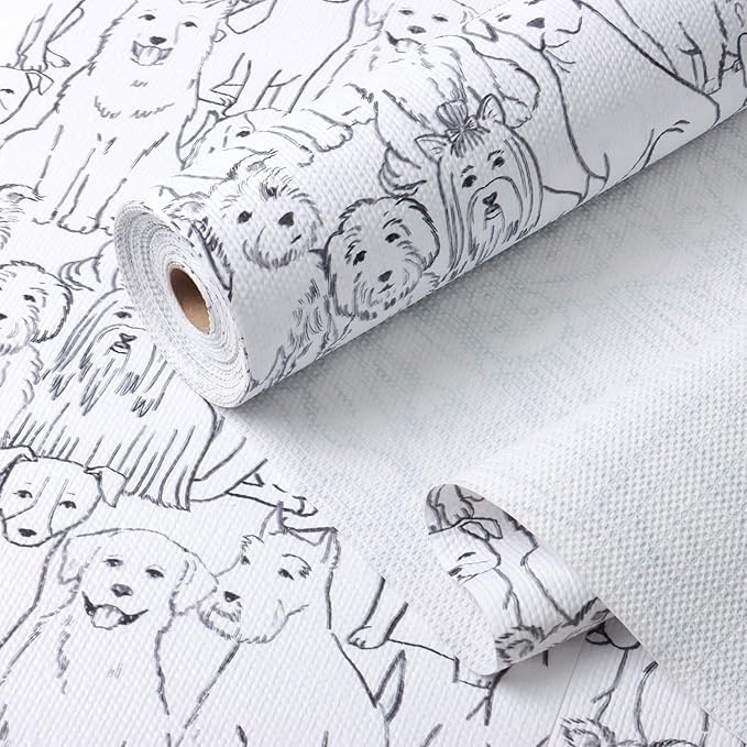 Dog Shelf Liner Non-Adhesive and Strong Non-Slip, Animal Cabinet Drawer Liners by Amiitay