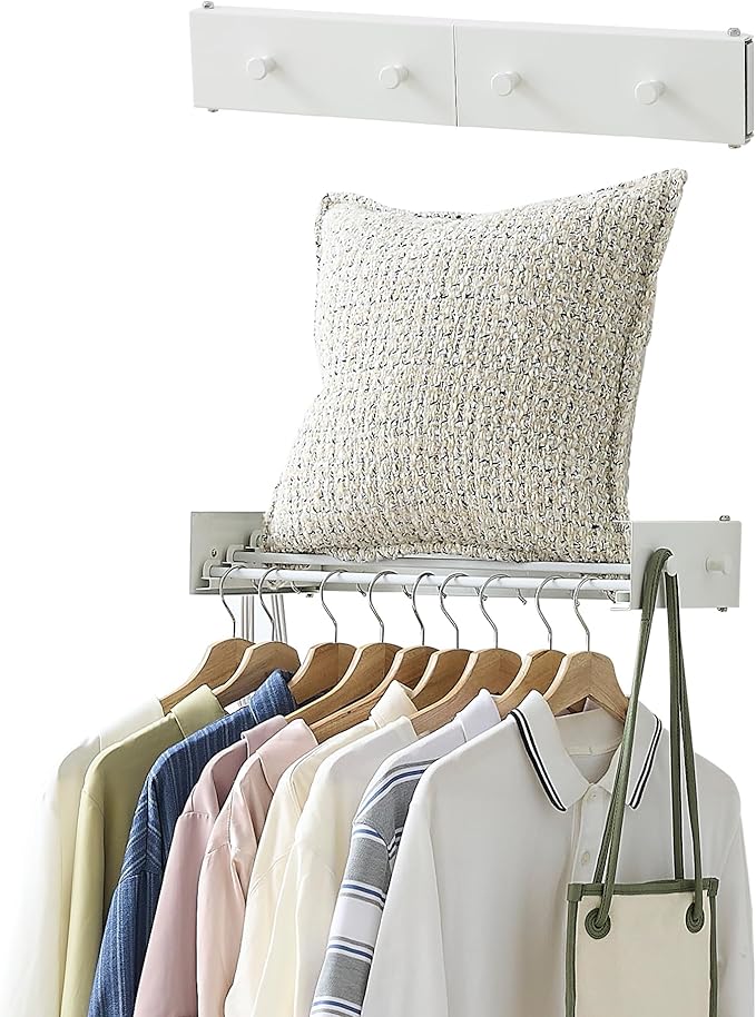Clothes Drying Rack, Laundry Hanger Dryer Rack, Wall Mounted Drying Rack by RFOUO