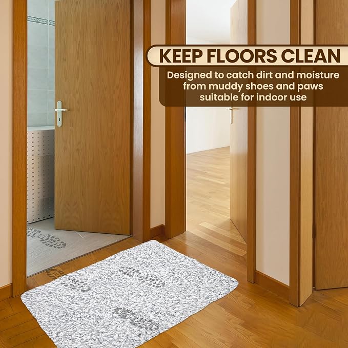 Premium Microfiber Indoor Door Mat – 32"x48" Washable Entry Mat, Waterproof - Image 4