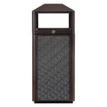 Square Waste Container with Dome Lid | Commercial Outdoor Garbage and Trash by RIGMEC