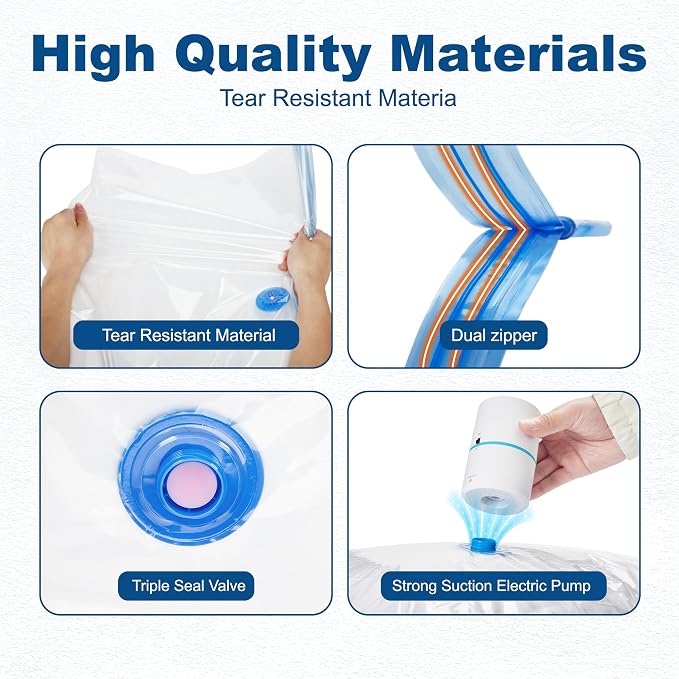 HOUSE DAY 18 Pack Vacuum Storage Bags - Image 6