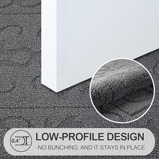 FONEYI Indoor Door Mat 32" x 48", Dirt Trapper Door Mats Non-Slip Entryway Rugs - Image 3