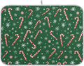 Christmas Candy Cane Dish Drying Mat by Wamika