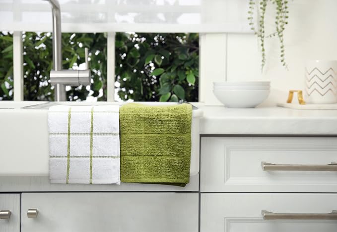 100% Cotton Terry Dish Cloth & Dish Towel, 6 Pack, Super Soft and Absorbent - Image 6