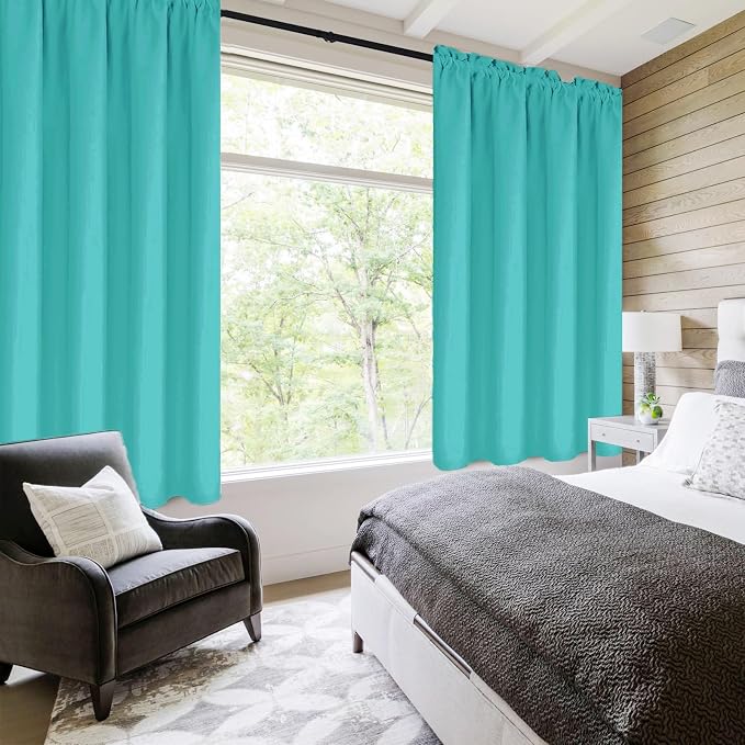 DWCN Blackout Curtains for Living Room Thermal Insulated, Energy Saving & Noise - Image 2