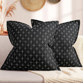 ZWJD Pillow Covers 26x26 Set of 2 Soft Polyester Textured Pillow Covers by ZWJD